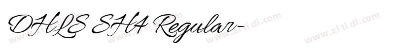 DHLS SH4 Regular字体转换 DHLS SH4 Regular字体转换
